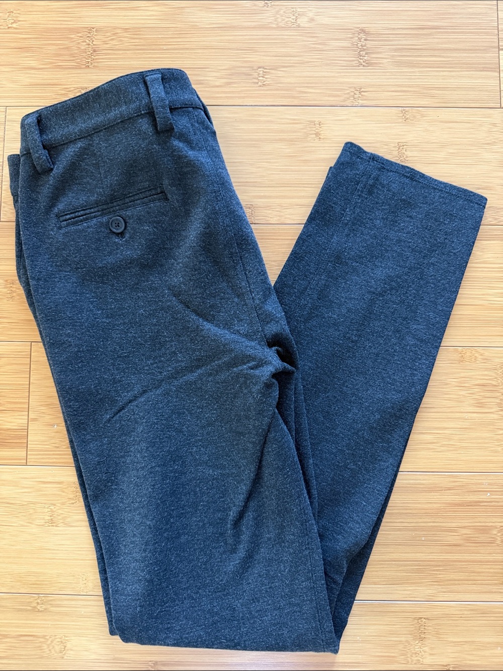 Kit and Ace Men's Charcoal Stretch Tailored Pants